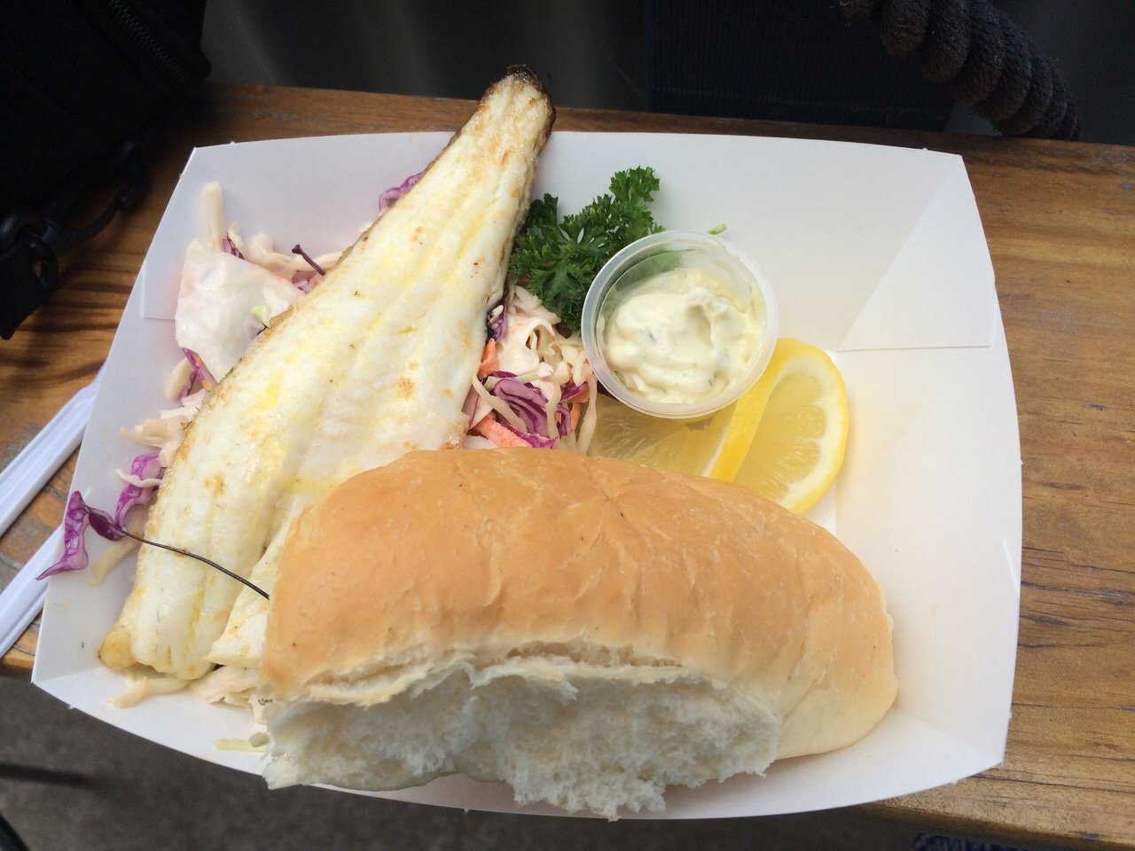 Gegrilde verse Whiting lekker eten verse vis lekker eten in Kangaroo Island