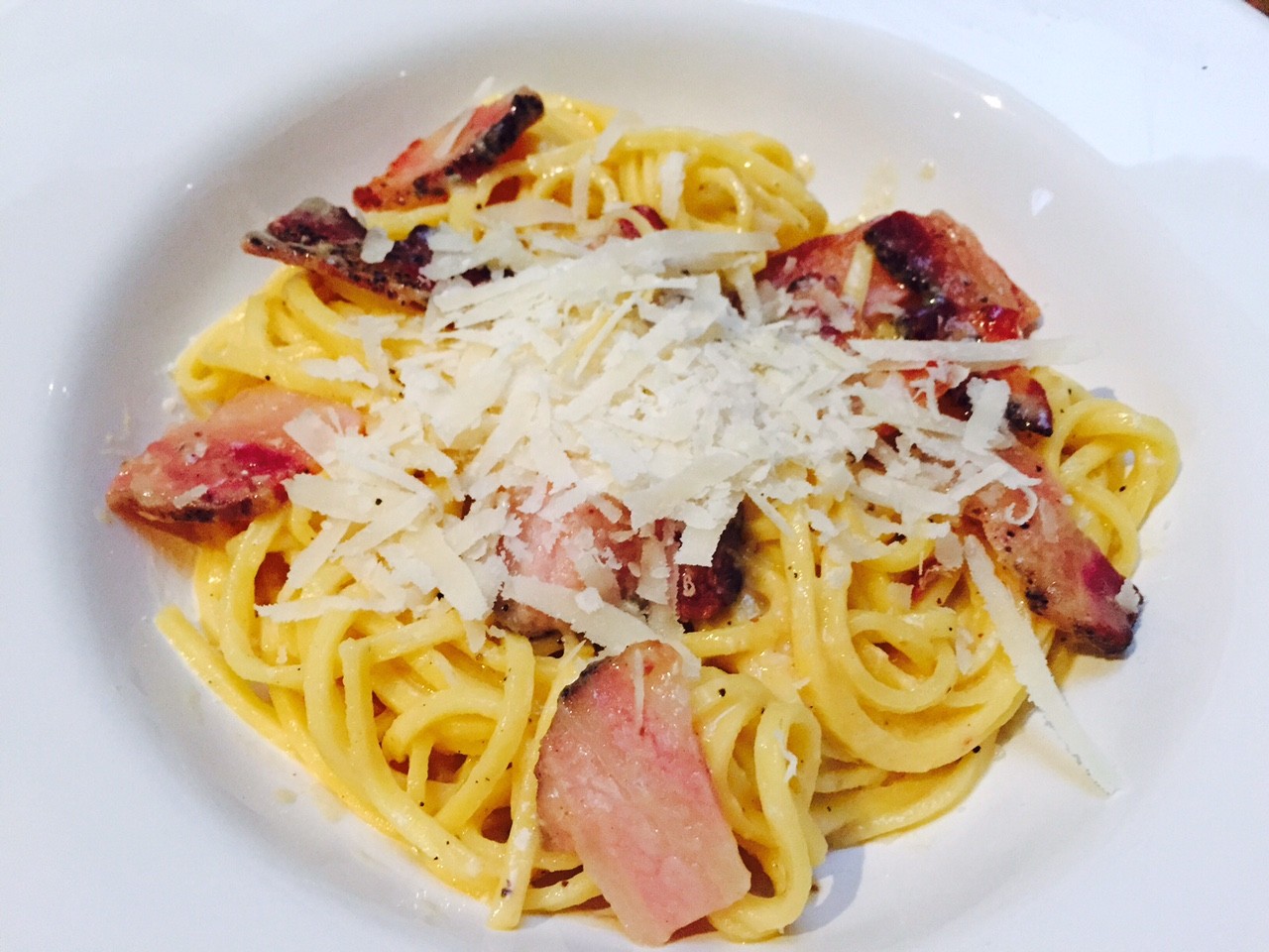 Mijn klassieke pasta carbonara recept foodblog Foodinista