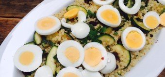 Parelcouscous salade met gegrilde courgette recept foodblog Foodinista