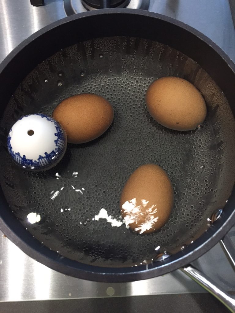 Piepei Delfts blauw voor perfecte eieren getest door foodblog Foodinista