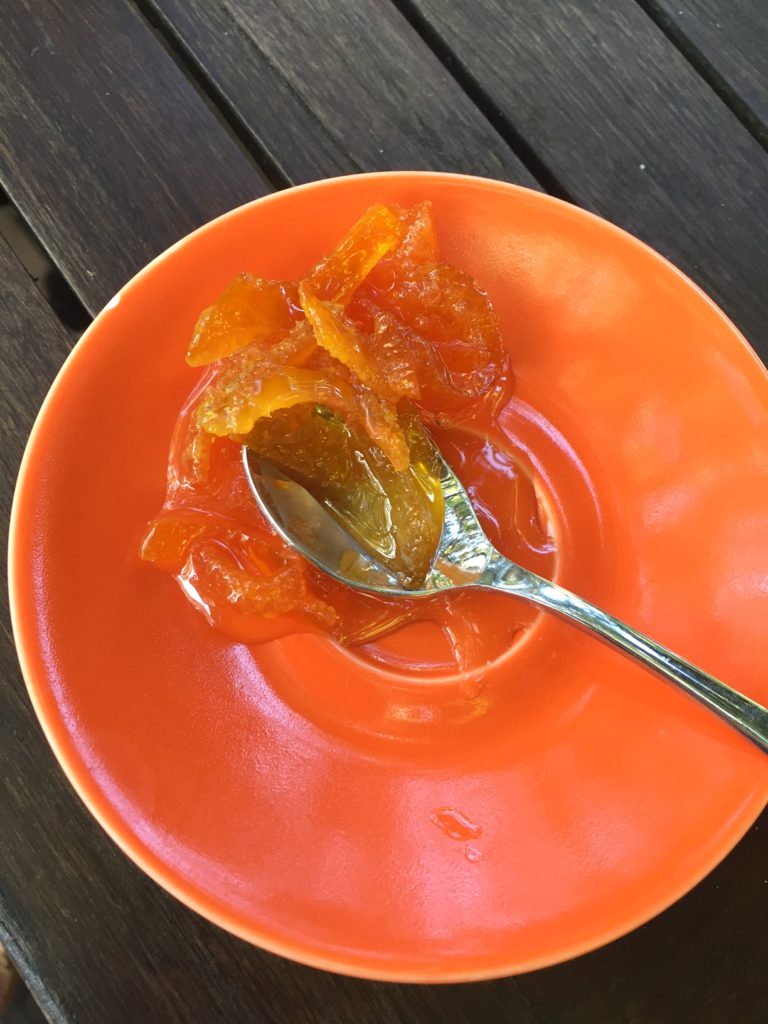 Sinaasappel sweetspoon Chios Griekenland Foodblog Foodinista