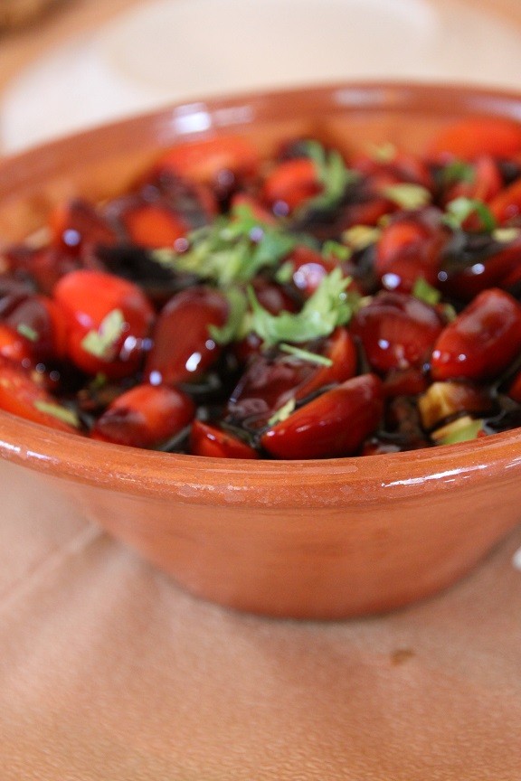 Griekse moderne tomatensalade restaurant Aloni Chios Griekenland Foodblog Foodinista