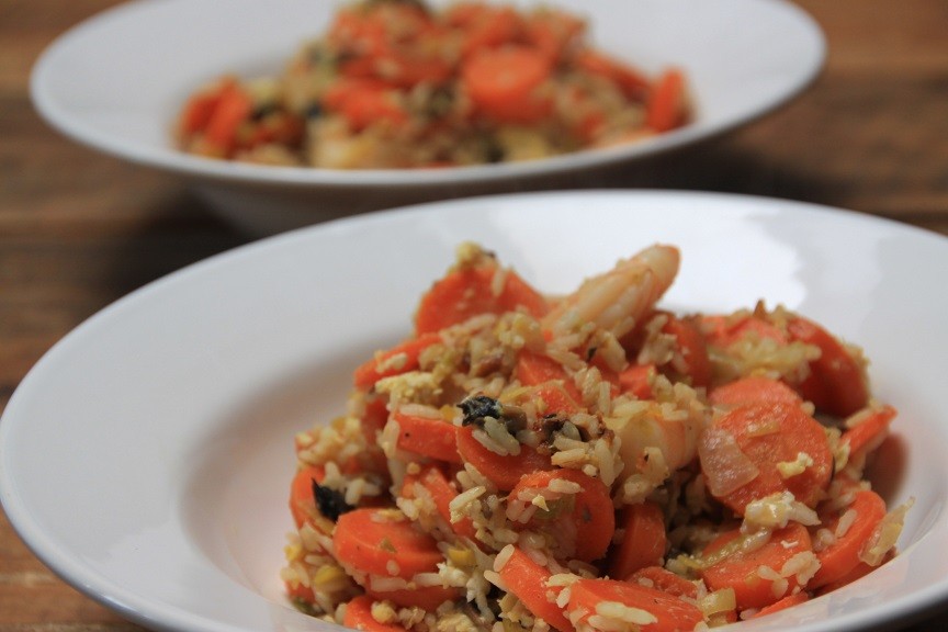 Gebakken rijst zoetzuur met garnalen recept van foodblog Foodinista