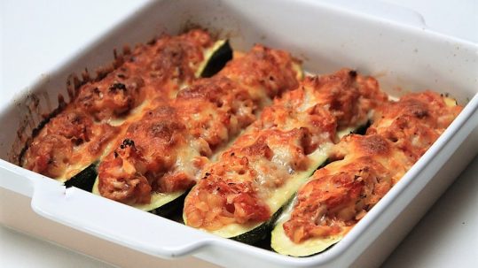Ovenschotel recept gevulde courgette met tonijn van Foodblog Foodinista