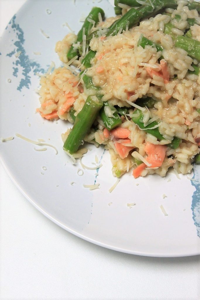 Risotto recept groene asperges en zalm foodblog Foodinista