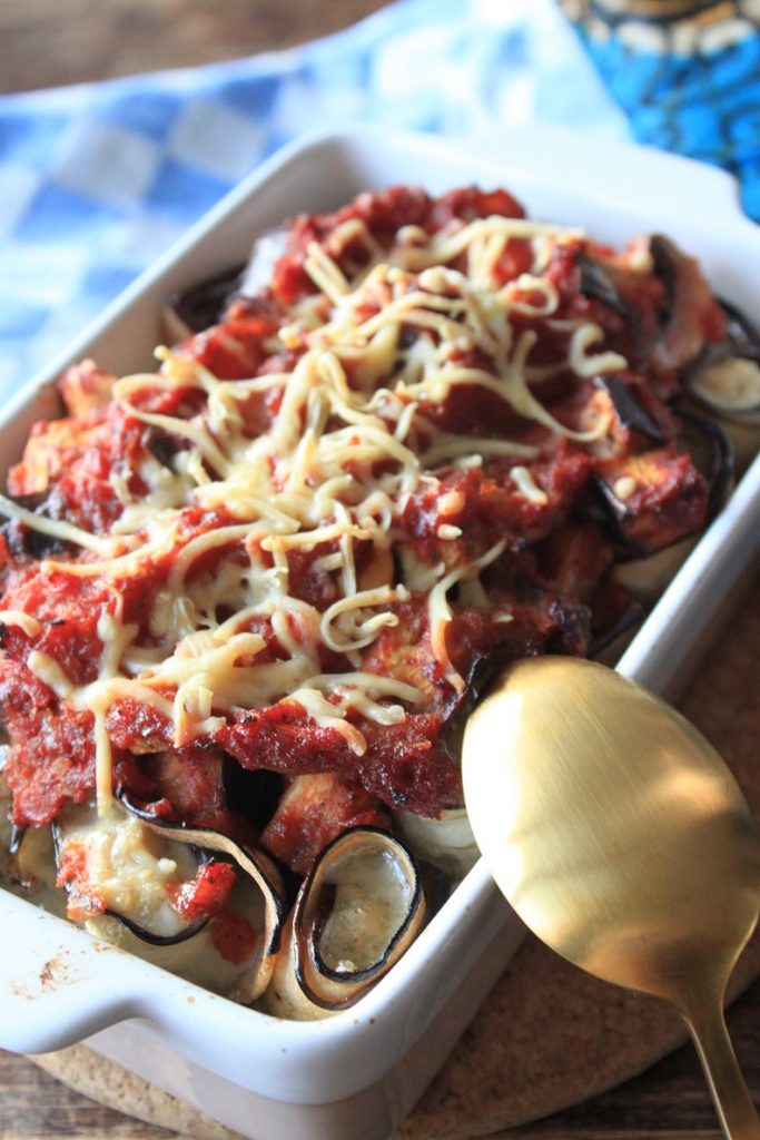 Aubergine cannelloni met kipgehakt ovenschotel recept van Foodblog Foodinista