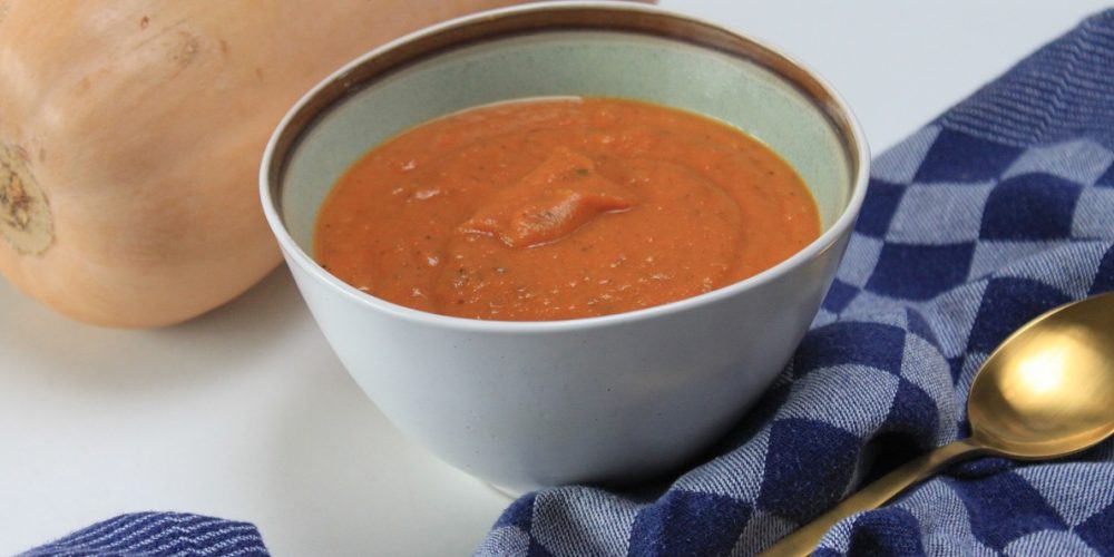 Geroosterde tomaten pompoen soep recept van Foodblog Foodinista