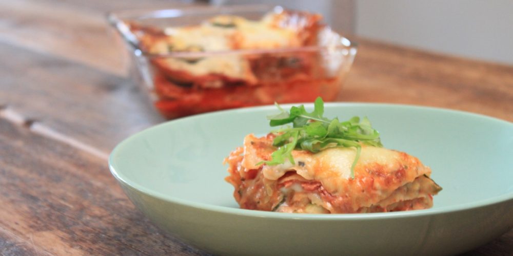 Lasagne met courgette en salami recept van Foodblog Foodinista