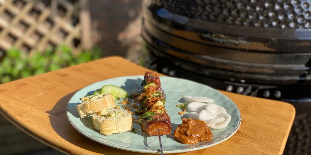 Zalm teriyaki spies van de barbecue - Vis barbecuerecept - Recept van Foodblog Foodinista