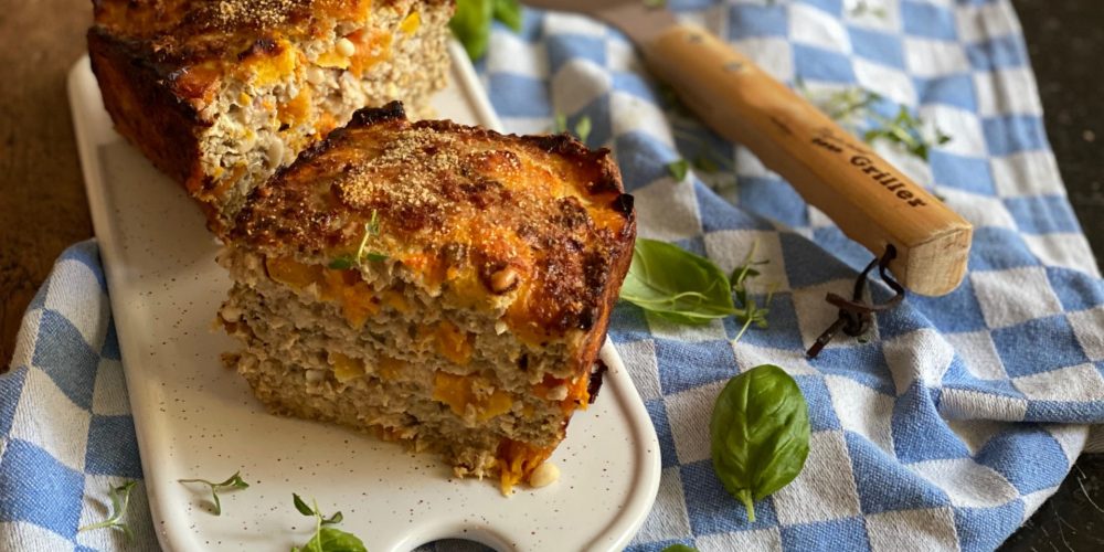 Herfst gehaktbrood recept met kipgehakt en pompoen - Foodblog Foodinista