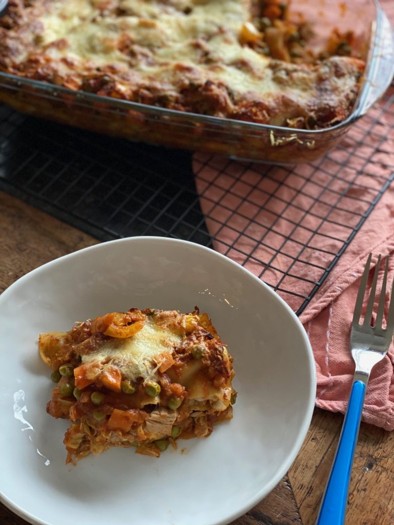 Lasagne met tonijn en groente - Pasta ovenschotel recept van Foodblog Foodinista