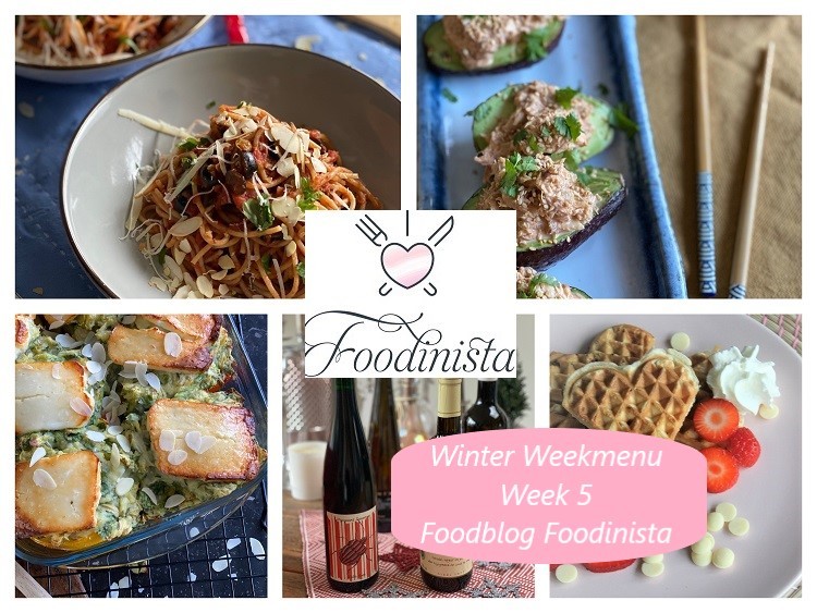 Foodblog Foodinista weekmenu – Wat eten we deze week? – Weekmenu Week 5 Winter 2021