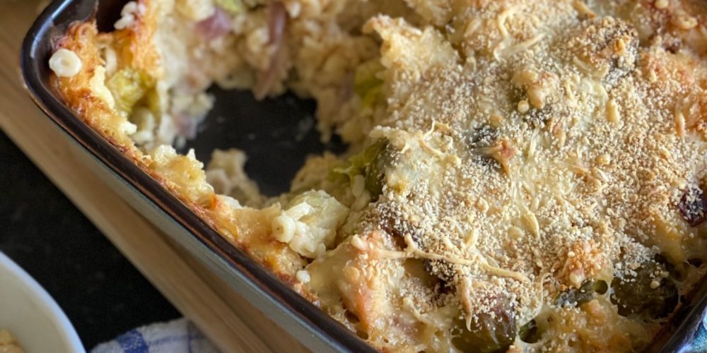 Mac and cheese recept met spruitjes en kip - Pasta recepten van Foodblog Foodinista