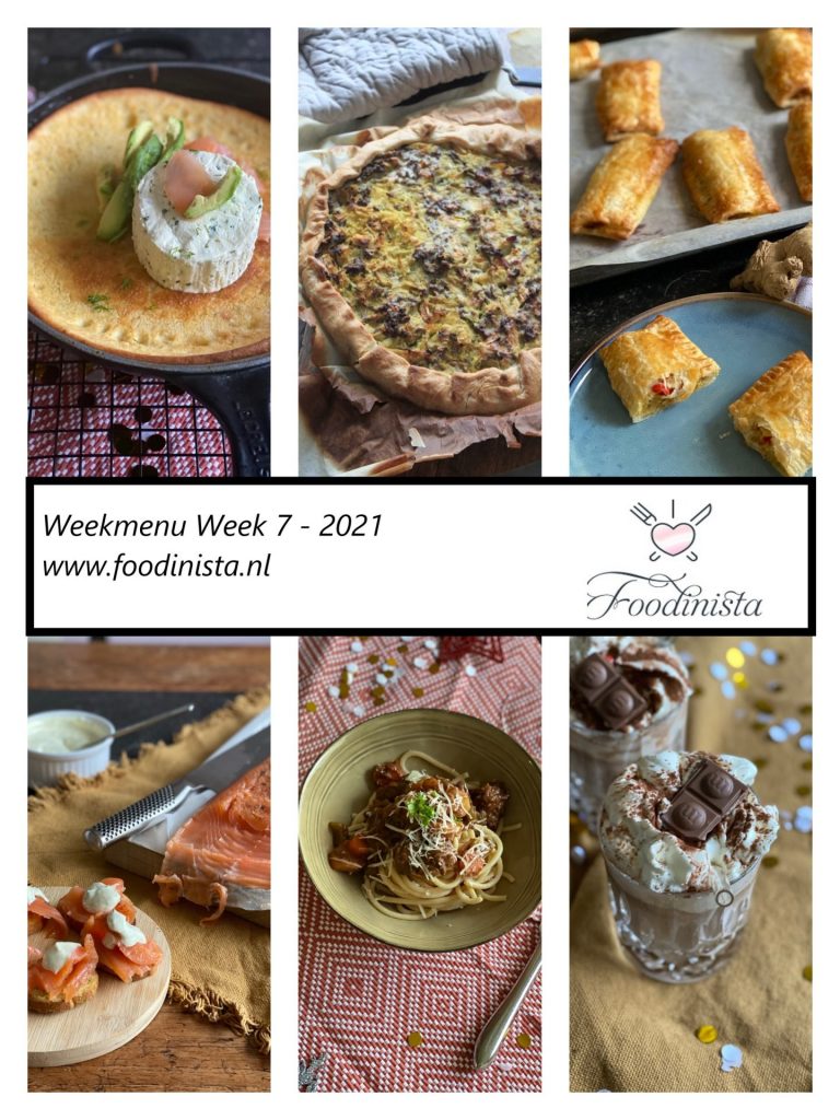 Wat eten we deze week? – Weekmenu Week 7 Winter 2021 - Foodblog Foodinista