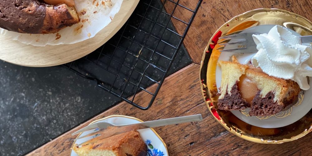 Marmercake met Stoofpeertjes in Licor43 - Foodblog Foodinista
