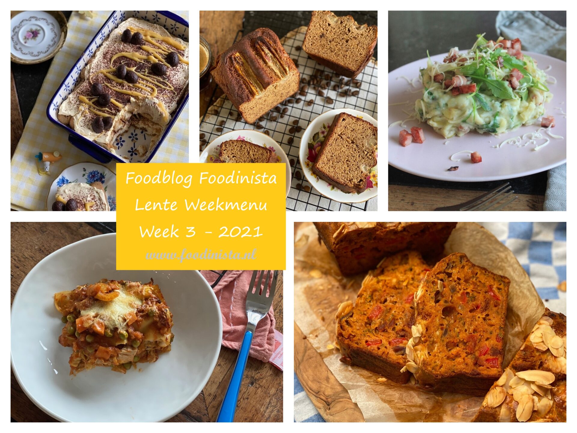 Foodblog Foodinista weekmenu – Wat eten we deze week? – Weekmenu Week 3 Lente 2021