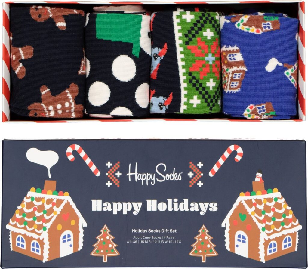 Kerstbox van Happy Socks - Vrolijke kerstcadeautjes tips van Foodblog Foodinista