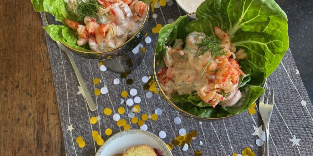 Rivierkreeftjes cocktail met whiskysaus - Foodblog Foodinista