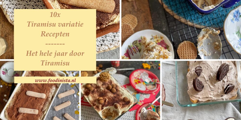 Het hele jaar door Tiramisu - 10x Tiramisu variatie recepten