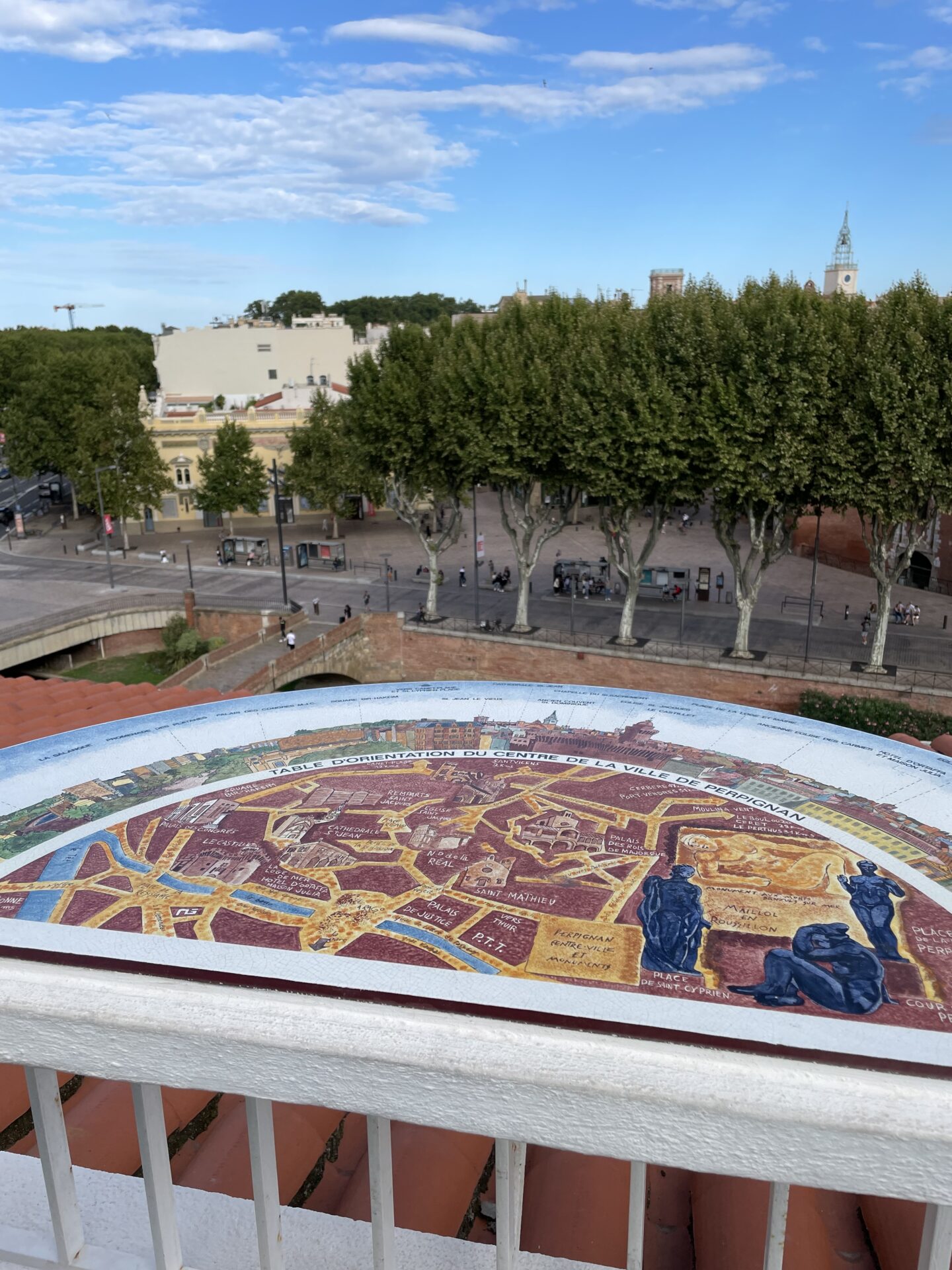 Dakterras El Corte Ingles in Perpignan voor mooi uitzicht - Tips in Perpignan Frankrijk
