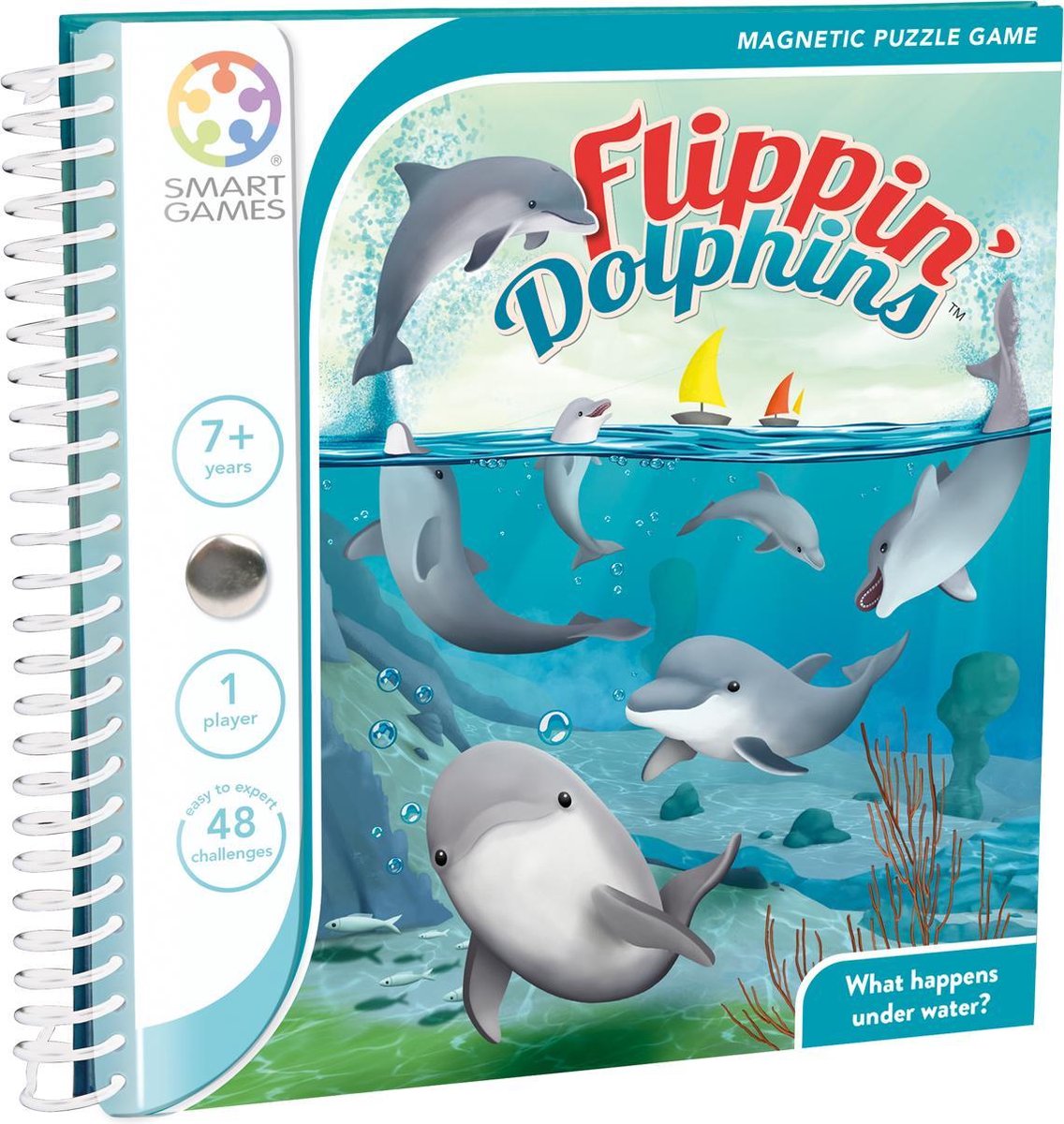 De leukste spelletjes op vakantie - Smartgames Flippin Dolphines Waterproof spelletje