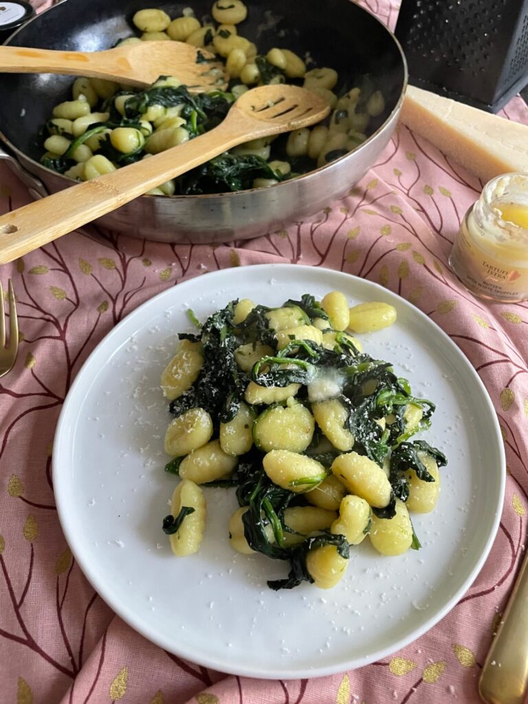 Gnocchi met witte truffel en spinazie - Foodblog Foodinista