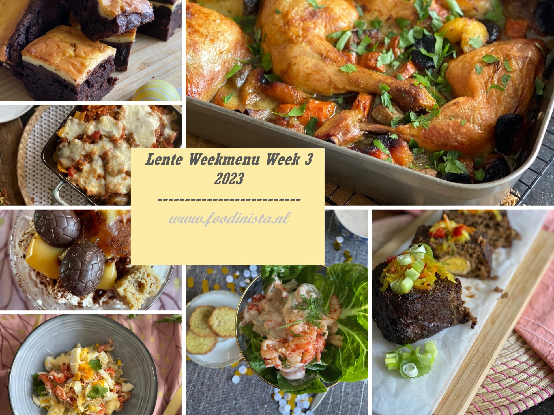 Wat eten we deze week? – Lente Weekmenu Week 3 2023 Foodinista
