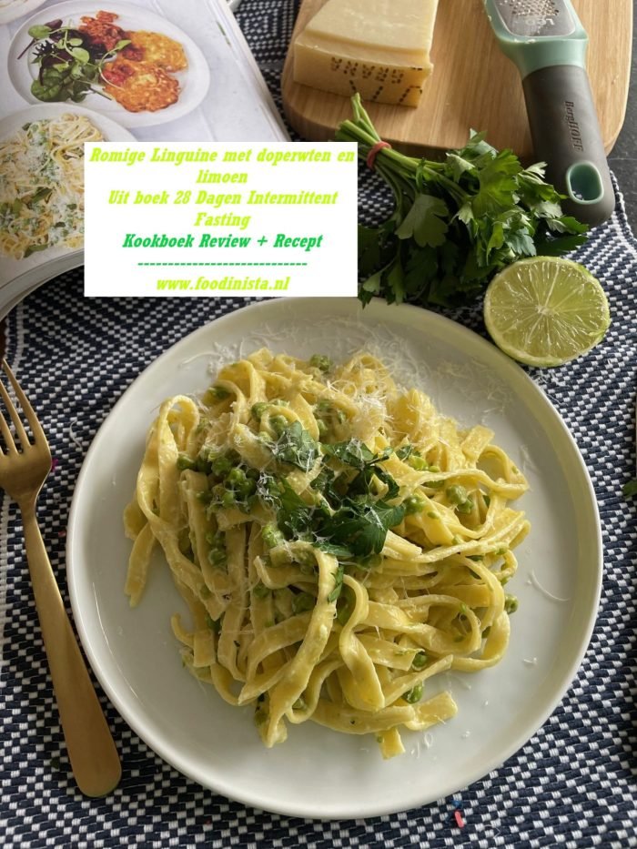 Romige linguine met limoen en doperwten - Foodblog Foodinista