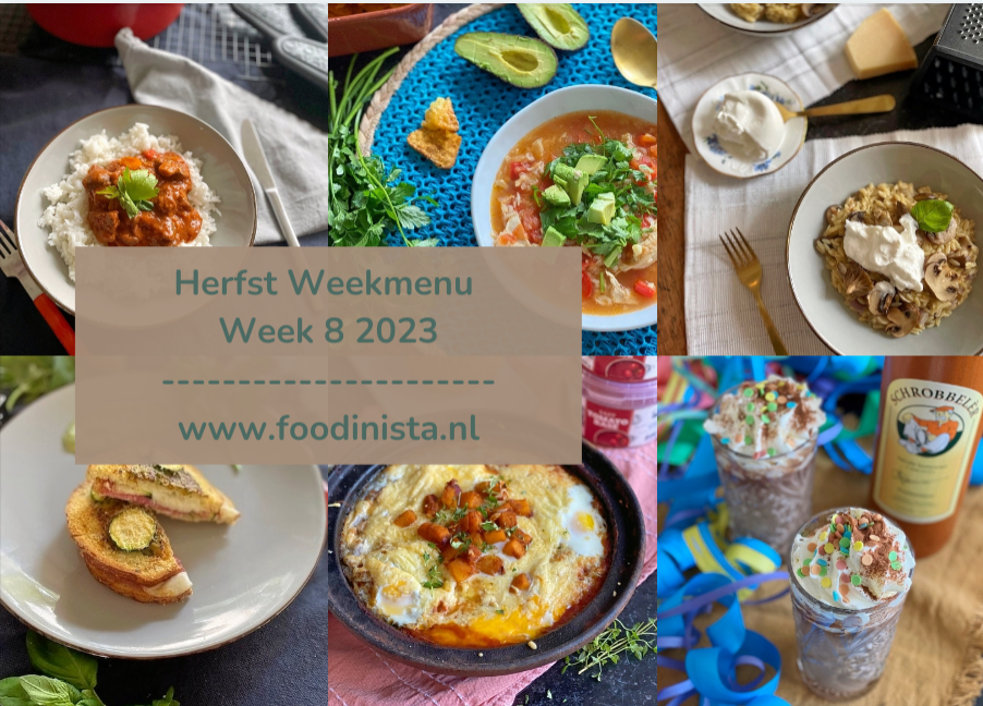 Wat eten we deze week? – Herfst Weekmenu Week 8 2023 Foodinista