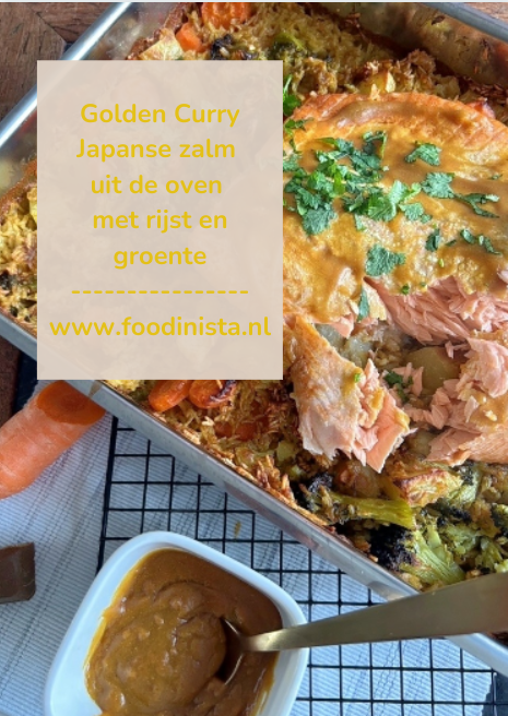 Golden Curry Japanse zalm uit de oven met rijst en groente - Foodblog Foodinista