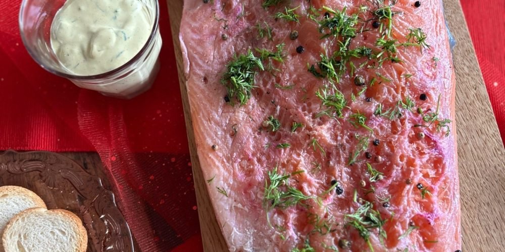 Gin-tonic gravad lax met dille en cranberry - Foodinista