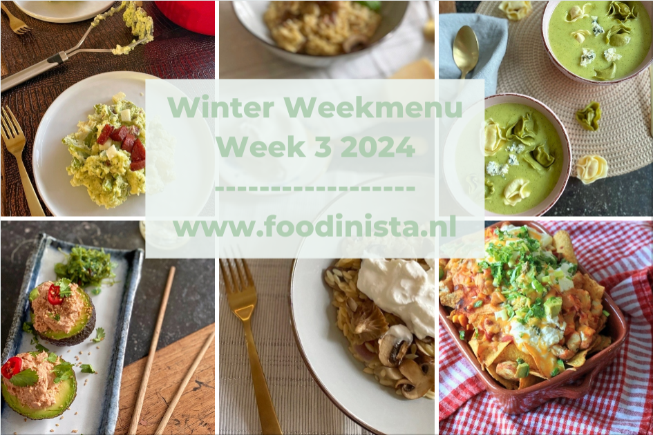 Wat eten we deze week? – Winter Weekmenu Week 3 2024 Foodinista