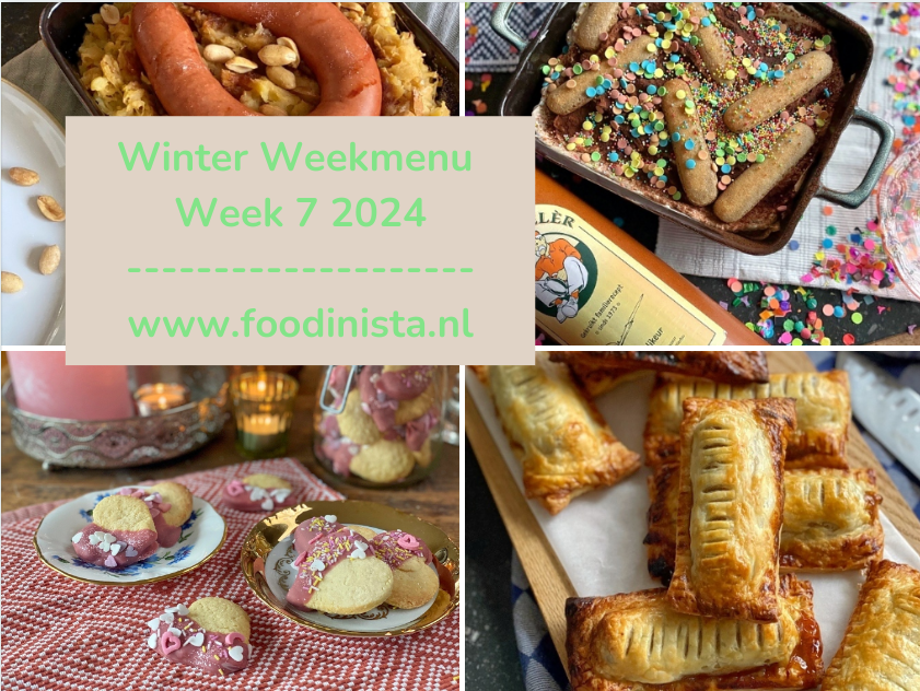 Wat eten we deze week? – Winter Weekmenu Week 7 2024 Foodinista