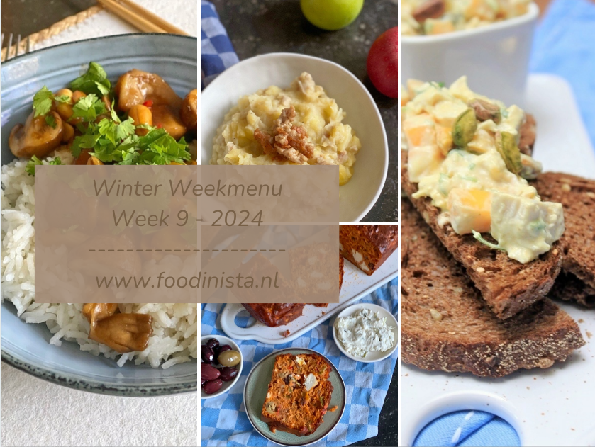 Wat eten we deze week? – Winter Weekmenu Week 9 2024 Foodinista