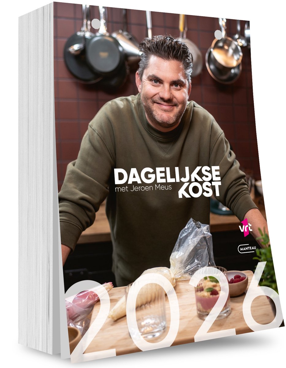 Foodie Scheurkalender tips 2026 - Jeroen Meus recepten scheurkalender - Foodblog Foodinista