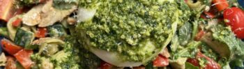 Italiaanse tortellini salade met kip en burrata - Salade recepten van Foodinista