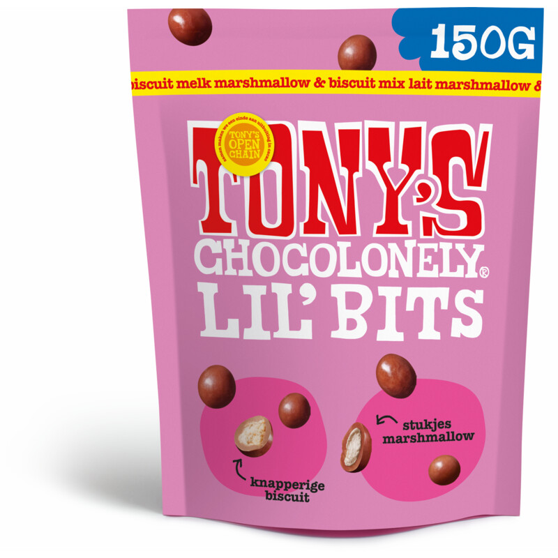 Tony's bites met marsmallows - Kleine chocolade cadeautjes  voor Valentijnsdag